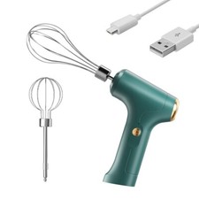 Edelstahl Handmixer K??che Aufsatz Handr??hrger?t Kuchen Backen USB Aufladung