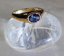 BLAUTOPAS RING GR. 19 ( Ca. 60