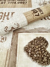 PVC Tischdecke Arabica Wachstuch · Breite & Länge wählbar · Kaffee Coffee beige