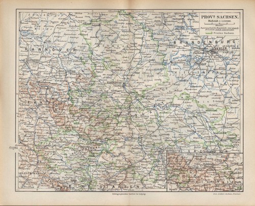 Landkarte map 1892 - :, provinz