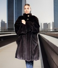 SALE Pelzmantel Nerzmantel Samtnerz  Mink fur coat Visone норковая шуба