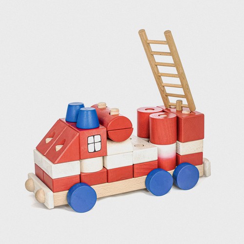 Feuerwehrauto groß 35cm