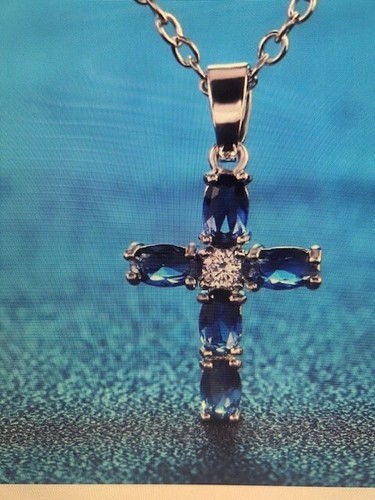 Strass kette kreuz - kette,