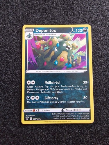 Pokemonkarte deponitox - pokemonkarte,
