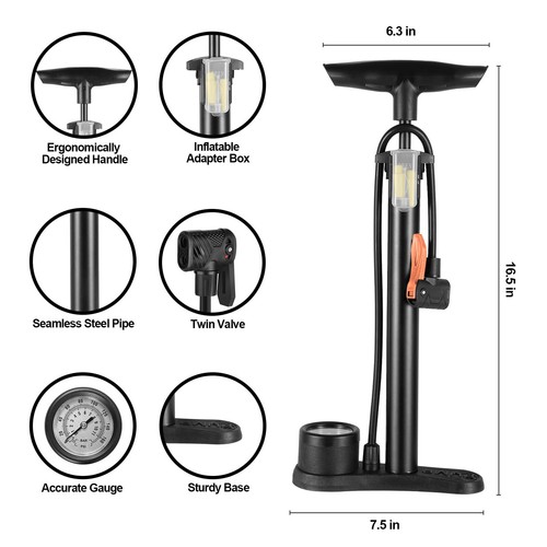 Luftpumpe mit manometer cm - mit,