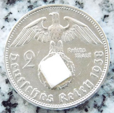 Silbermünze 2 Reichsmark 1938