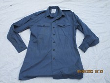 Shirt Mans Working Dress,Royal Air Force,RAF,Cotton,blaues Hemd,Gr. 38/40,#31