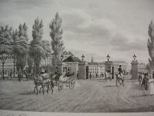 HAMBURG `DAMMTOR; STADTTOR´ LITHOGRAPHIE, PETER SUHR, HAMBURGENSIEN, ~1830
