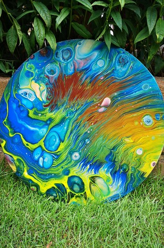 Acrylbild abstrakte kunst - acrylbild,