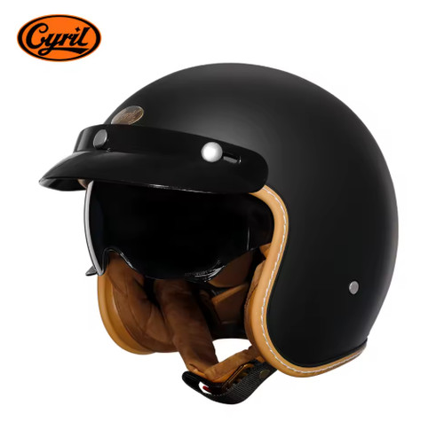 Motorradhelm retro - 3/4,