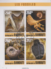 Fosilien Djibouti gestempelt