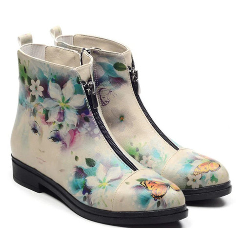 Handgemachte stiefel blumen - stiefel:, blumen-