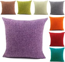 Leinen Kissenbezug 40x40cm-70x70cm Kissenhülle Dekokissen Kissen Baumwolle Hülle