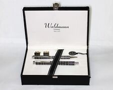 Waldmann Sterling Silber 925-Füllhalter(M), Kugelschreiber & Manschetten Knöpfen
