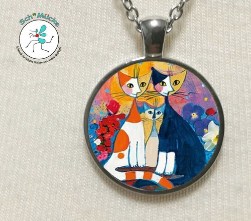 Anhänger katzen familie - anhänger,