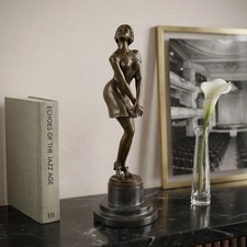Premium Bronzefigur Art Déco