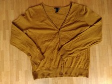 Cardigan, leichte Strickjacke,L Gr. 40-44, Farbe Curry, Senfgelb, H&M, Zust. gut
