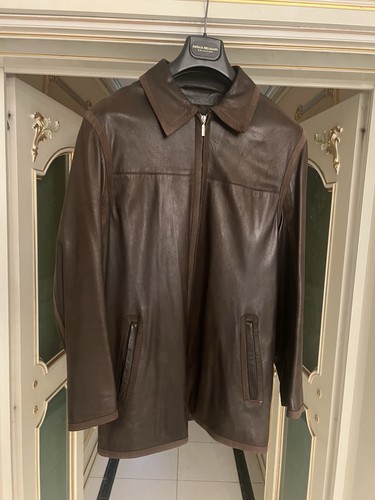 Brioni lederjacke braun - –,