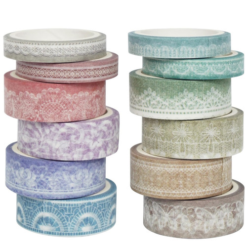 Rollen lochmuster washi - 12,
