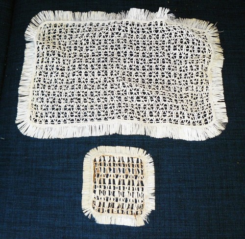 Vintage bast deckchen - 2, /