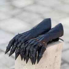 Nazgul Stulpen Sauron Handschuhe LOTR Cosplay Rüstungsset - Gothic Stahl Paar
