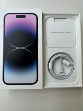 Original Apple iPhone 14 Pro  Dunkel Lila Verpackung 128 GB  Leerbox