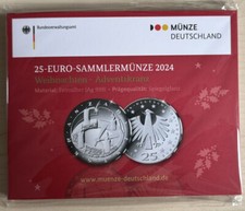 25 Euro Silber, 2024 Deutschland, Adventskranz in PP