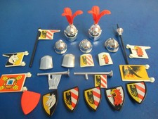 Klicky silber Ritter Fahnen Helme uvm Ritterburg Playmobil 8505