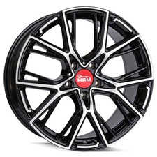 19" Alufelgen MAM B4 5/112 ET45 Black Polish für VW Golf 8 VIII GTI GTD Neu