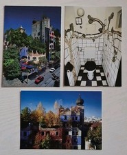 3 Postkarten HundertwasserHaus Wien