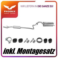 für Toyota Yaris 1.0 (1999-2005) Auspuffanlage Mittel+Endschalldämpfer Auspuff