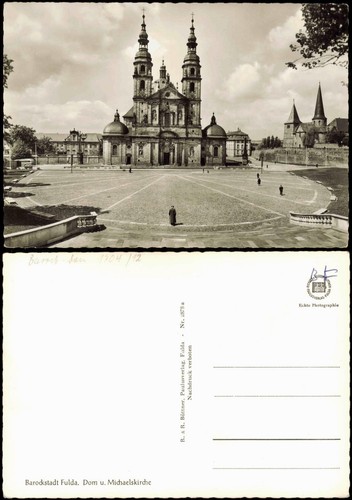 Ansichtskarte fulda dom - ansichtskarte,
