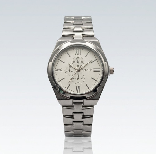 Herren armbanduhr silber weiß - herren,