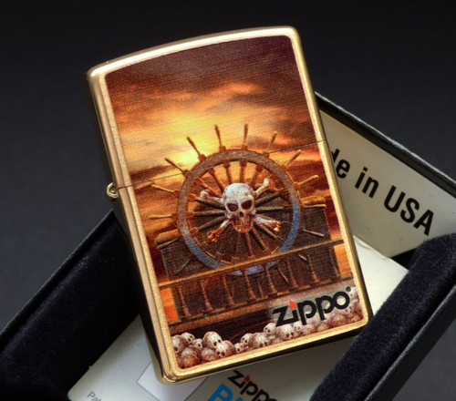 Zippo lighter skull - zippo,