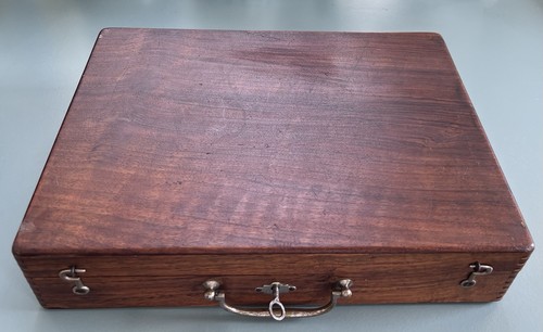 Alter holz reise aktenkoffer - holz,