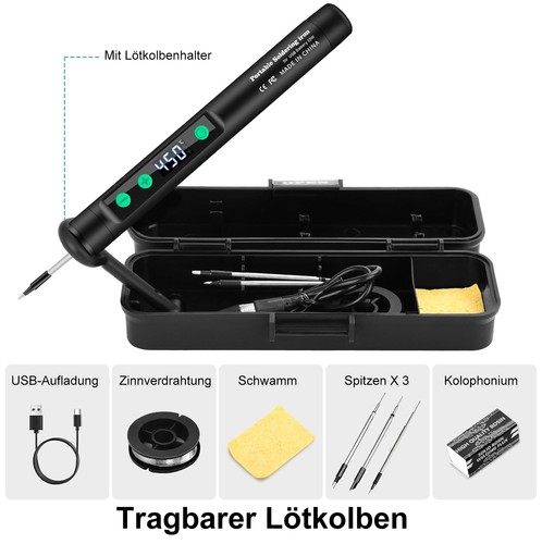 Mini kabellos akku lötkolben - akku,