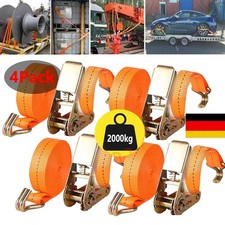 4x Spanngurte mit Ratsche und