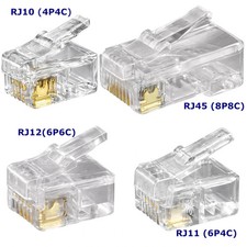 RJ 10 11 12 45 Western Stecker