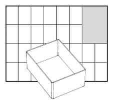 Raaco A7 1 Facheinsatz einzeln 47 x 79 x 109 mm - 105583