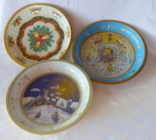3 Weihnachtsteller, Gebäckteller, Nostalgie