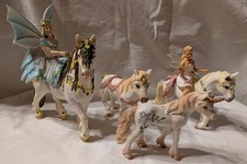 6x SCHLEICH 4 Pferde 2 verschiedene Elfen Fantasy