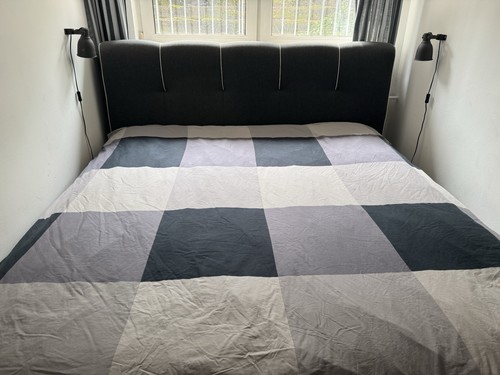 Boxspringbett 180x200 grau - cm,