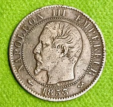 Historische Münze Frankreich - Napoleon III, Cinq Centimes (1853 / B)