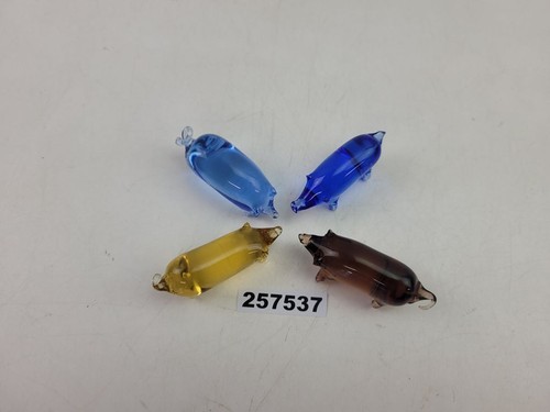 Figuren schweine ddr glas - 4x,