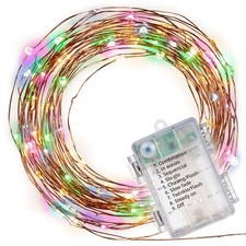 100 LED Lichterkette bunt