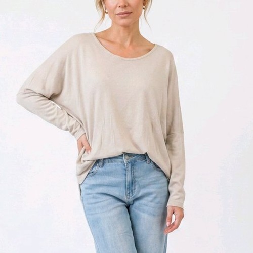 Damen oversize langarmshirt - damen,