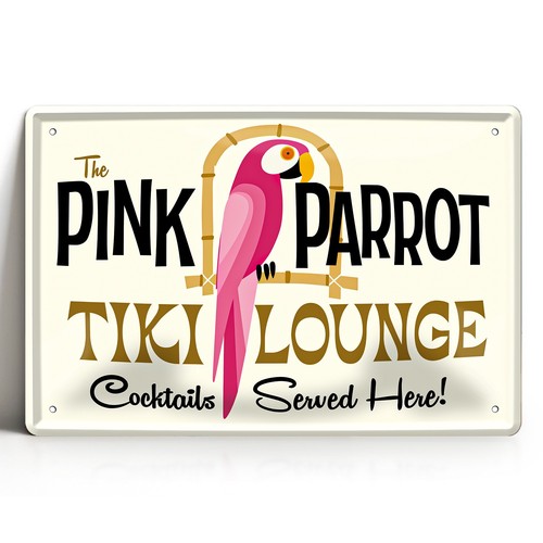 Blechschild 20x30cm pink - blechschild,