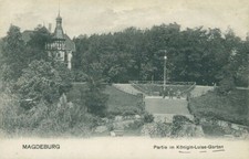 Ansichtskarte Magdeburg Partie im Königin-Luise-Garten um 1900  (Nr.840)