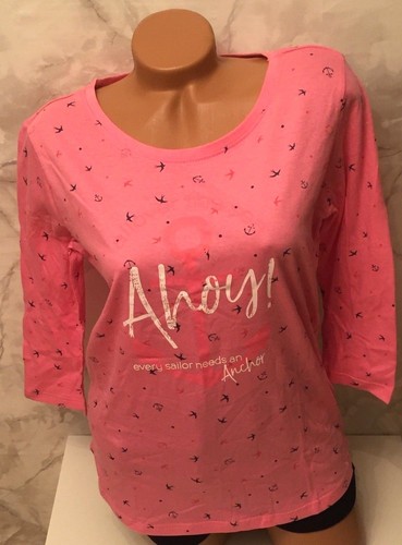 Neu damenshirt arm anker - neu, 3/4-arm