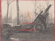 org. Foto: 1.WK schweres deutsches Artillerie-Geschütz Küsten-Mörser-Abtl.8 1915